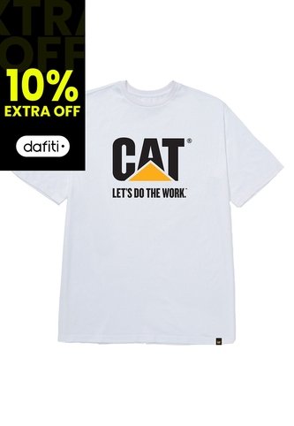 Camiseta Hombre CAT DO THE WORK GRAPHIC Blanco CAT CAT