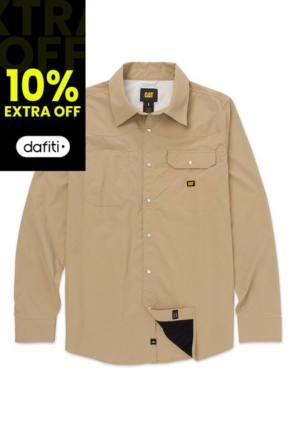 Camisa Hombre CAT LIGHTWEIGHT L/S WEST Khaki CAT