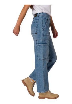 Pantalon CAT Mujer DENIM RELAXED CARGO Azul CAT
