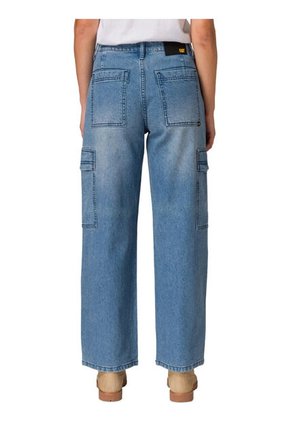 Pantalon CAT Mujer DENIM RELAXED CARGO Azul CAT