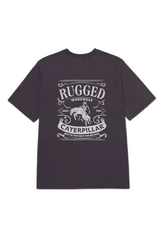 Camiseta CAT Hombre WESTERN GRAPHIC TEE Gris CAT CAT