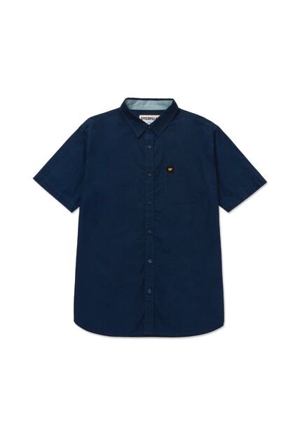 Camisa Hombre CAT POPLIN S/S SHIRT Azul CAT