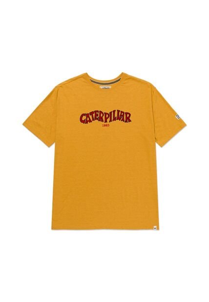 Camiseta Hombre CAT HERITAGE 1925 GRAPHI Amarillo CAT