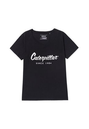 Camiseta Mujer CAT CATERPILLAR METALLIC Negro CAT