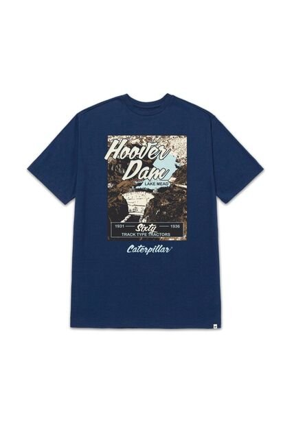 Camiseta Hombre CAT PROJECTS GRAPHC TEE Azul 1 CAT