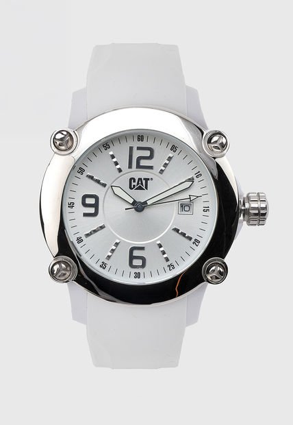 Reloj Blanco-Plateado CAT