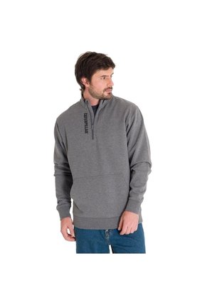 Buzo CAT Hombre MIDWEIGHT QUARTER ZI Gris CAT