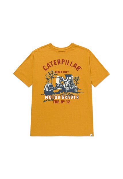 Camiseta Hombre CAT EQUIPMENT GRAPHIC TE Naranja CAT