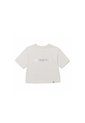 Camiseta Mujer Cat Crop Metallic Graphi Blanco CAT de CAT