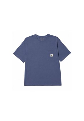 Camiseta Hombre Cat Solid Pocket Label Azul 2 CAT