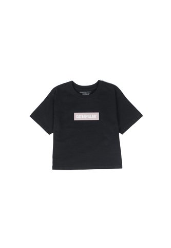 Camiseta Mujer Cat Crop Graphic Tee Negro CAT CAT
