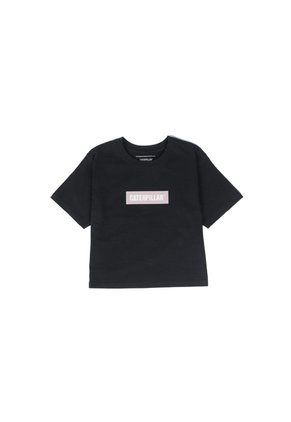 Camiseta Mujer Cat Crop Graphic Tee Negro CAT
