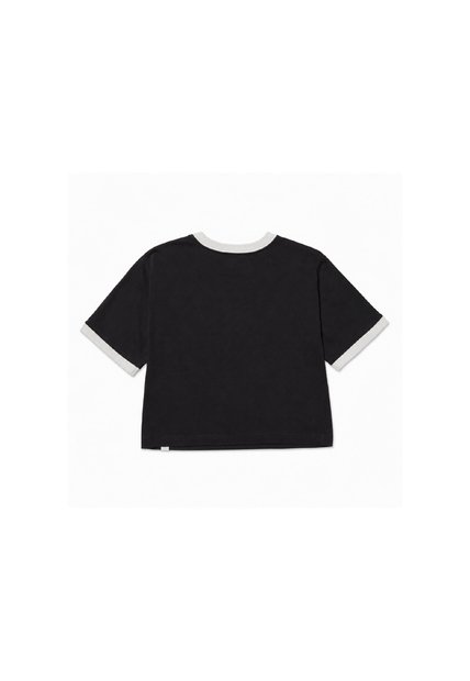 Camiseta Mujer Cat Caterpillar Ringer C Negro CAT
