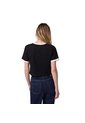 Camiseta Mujer Cat Caterpillar Ringer C Negro CAT de CAT