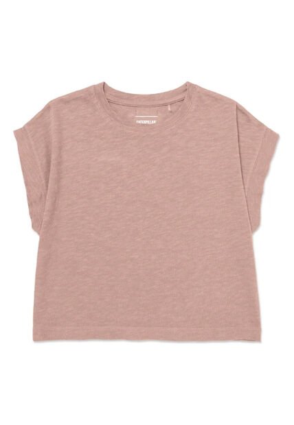 Camiseta CAT Mujer SLUB KNIT FASHION TO Rosado CAT