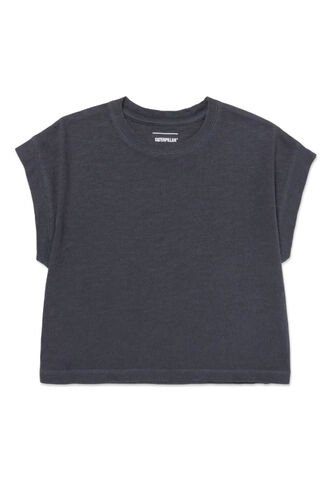 Camiseta CAT Mujer SLUB KNIT FASHION TO Negro CAT CAT