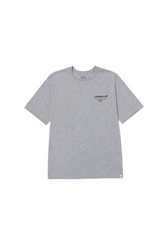 Camiseta CAT Hombre HERITAGE PEORIA GRAP Gris CAT CAT