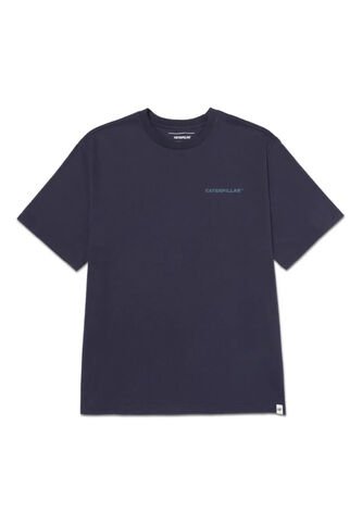 Camiseta CAT Hombre HERITAGE GRAPHIC TEE Azul CAT CAT