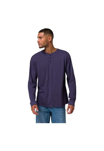 Camiseta CAT Hombre SLUB KNIT L/S HENLEY Gris CAT CAT