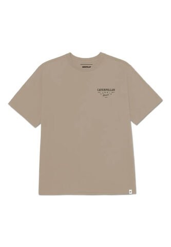 Camiseta CAT Hombre HERITAGE PEORIA GRAP Beige CAT CAT