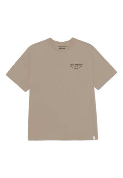 Camiseta CAT Hombre HERITAGE PEORIA GRAP Beige CAT