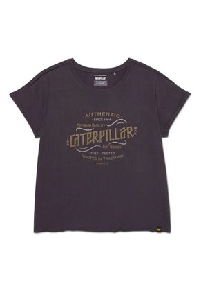 Camiseta CAT Mujer TIME TESTED RELAXED Negro CAT