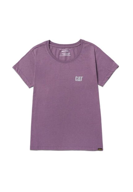 Camiseta Mujer CAT CAT LOGO TEE Morado CAT