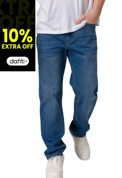Pantalon CAT Hombre TRIBLEND STRETCH DEN Azul CAT
