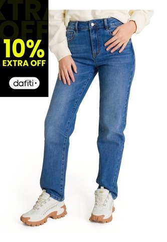 Pantalon Mujer CAT DENIM HIGH-RISE STR Azul CAT CAT