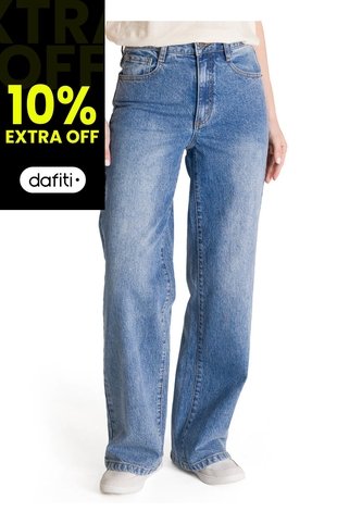 Pantalon Mujer CAT DENIM WIDE LEG Azul CAT CAT