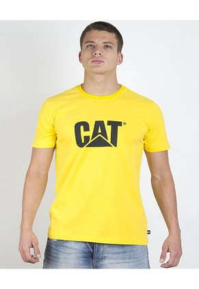 Camiseta Caterpillar Original Logo Tee Amarillo