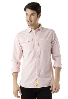 Camisa Caterpillar Rojo Claro