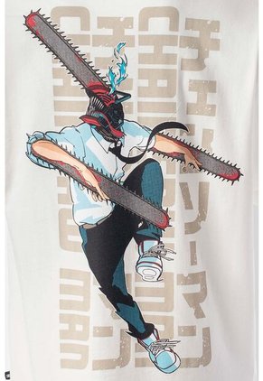 Camiseta De Chainsaw Man Regular Fit Para Hombre M