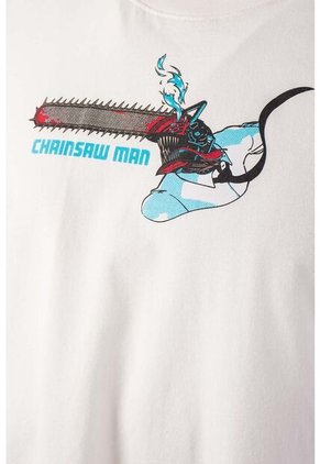 Camiseta De Chainsaw Man Regular Fit Para Hombre S