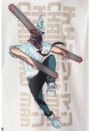 Camiseta De Chainsaw Man Regular Fit Para Hombre S