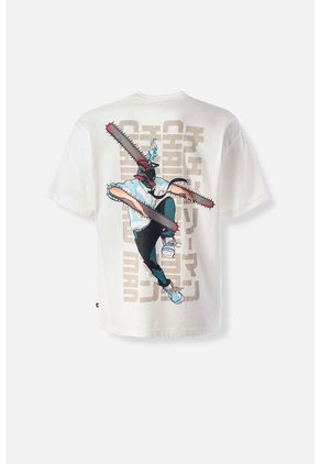Camiseta De Chainsaw Man Regular Fit Para Hombre L