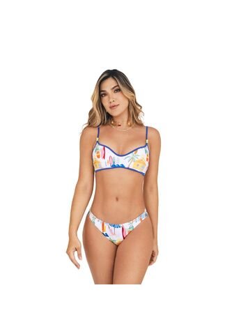 Panty  De  Baño Reversible Chamela Estampado 45995 Chamela