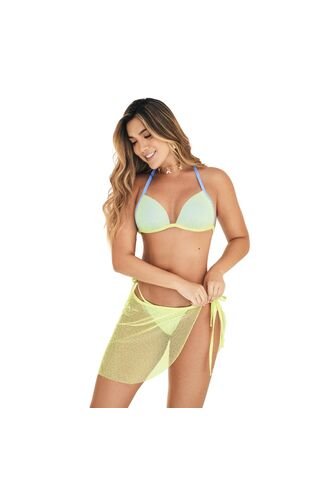 Pareo  Salida De  Baño Chamela Verde Lima  46085 Chamela