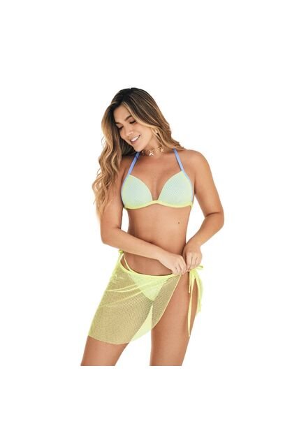 Pareo  Salida De  Baño Chamela Verde Lima  46085