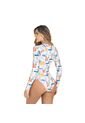 Vestido De Baño Entero Manga  Larga Estampado  Chamela 46055 de Chamela