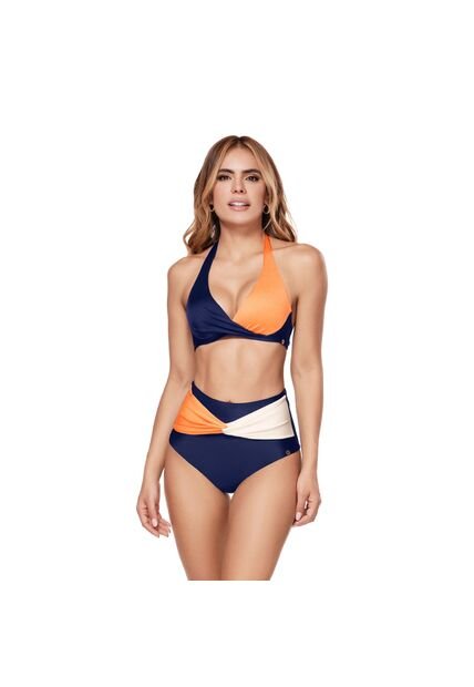 Panty  De Baño Alto Azul Chamela  45295