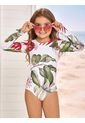 Vestido De Baño Entero Manga Larga Kids de Chamela