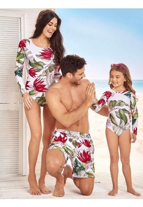 Vestido De Baño Entero Manga Larga Kids