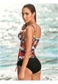 CHAMELA 25585 - Top De Baño Tankini Estampado Flores - Vestido De Baño de Chamela