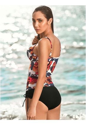 CHAMELA 25585 - Top De Baño Tankini Estampado Flores - Vestido De Baño