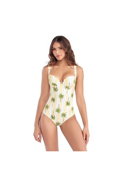 Vestido  De Baño Entero Estampado Chamela  46795