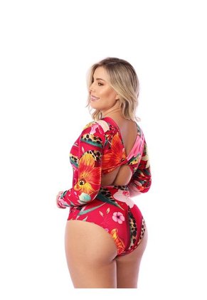 Vestido De Baño Manga Larga - Chamela 29695