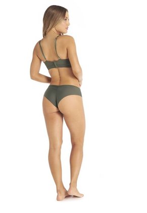 Brasier Top En Microfibra Verde Militar Chamela 23660