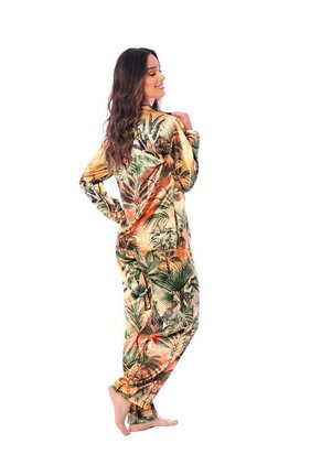 Blusa De Pijama En Satín Con Botones Delanteros - Chamela 29283