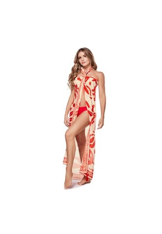 Pareo  De Baño Rojo Chamela  45525 Chamela